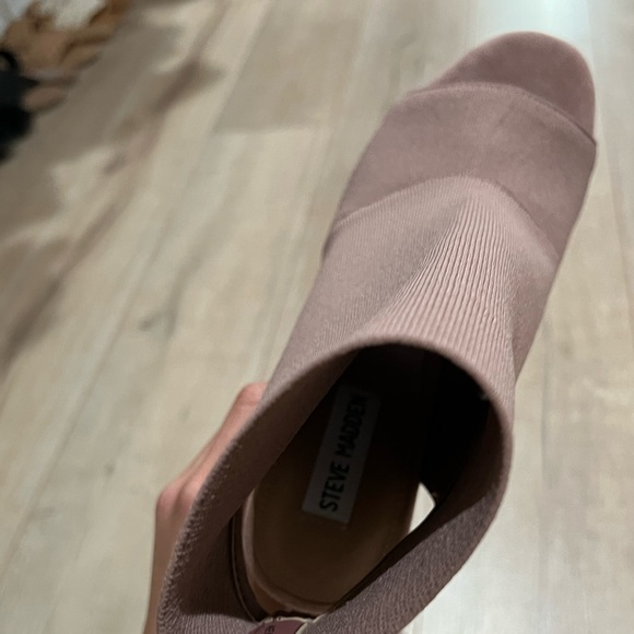 Steve Madden Blush Open Toe Sock Bootie - Picture 5 of 5